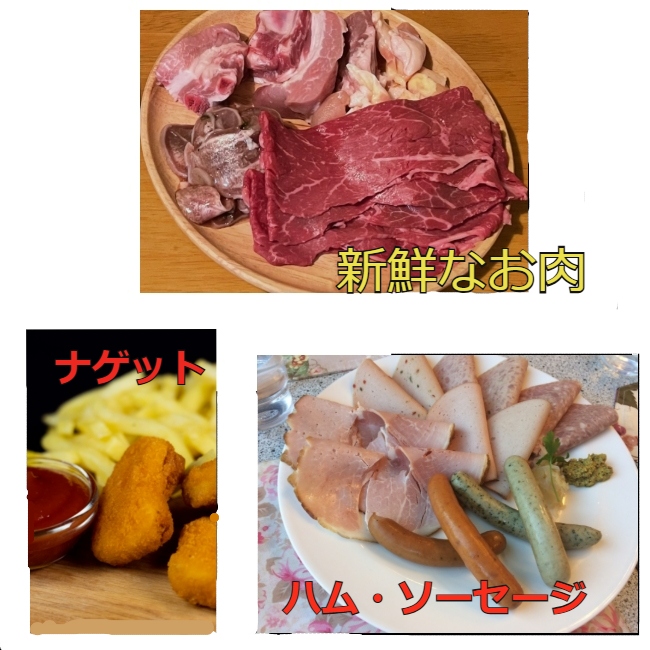 生肉と加工肉